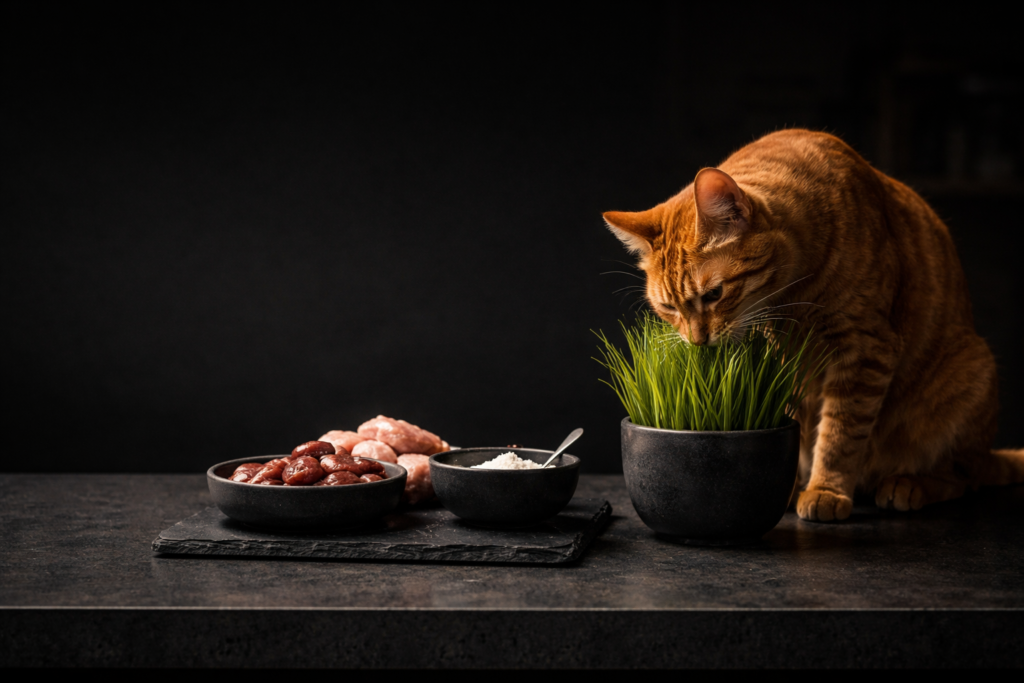 Dlaczego koty jedzą trawę? To nie choroba — to ewolucja